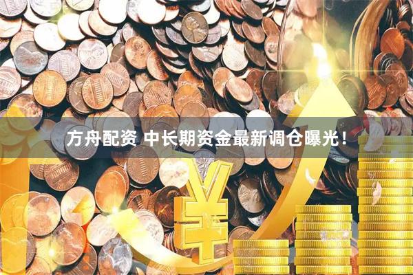 方舟配资 中长期资金最新调仓曝光！